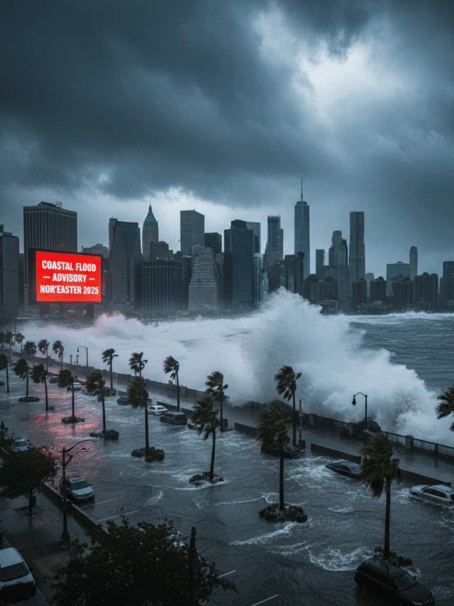 Nor’easter 2025 ALERT: Coastal Flood Advisory Issued for NYC, Boston.